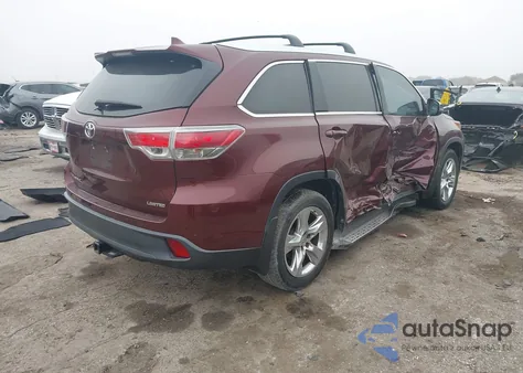 2015 Toyota Highlander Limited Platinum V6 z USA, uszkodzony, nr VIN 5TDYKRFH3FS085243